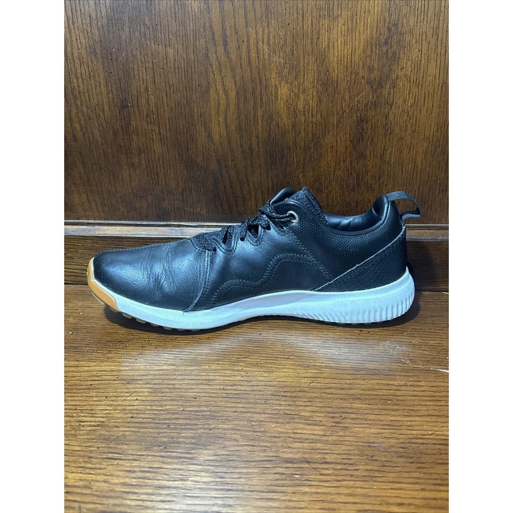 Adidas Golf Shoes Men's‎ 8  Adicross Black Leather BB7878 Sneakers - Picture 5 of 10